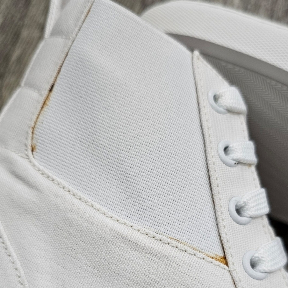 Thakoon White Elastic Pull On Lace High-Top Sneakers - Picture 11 of 11